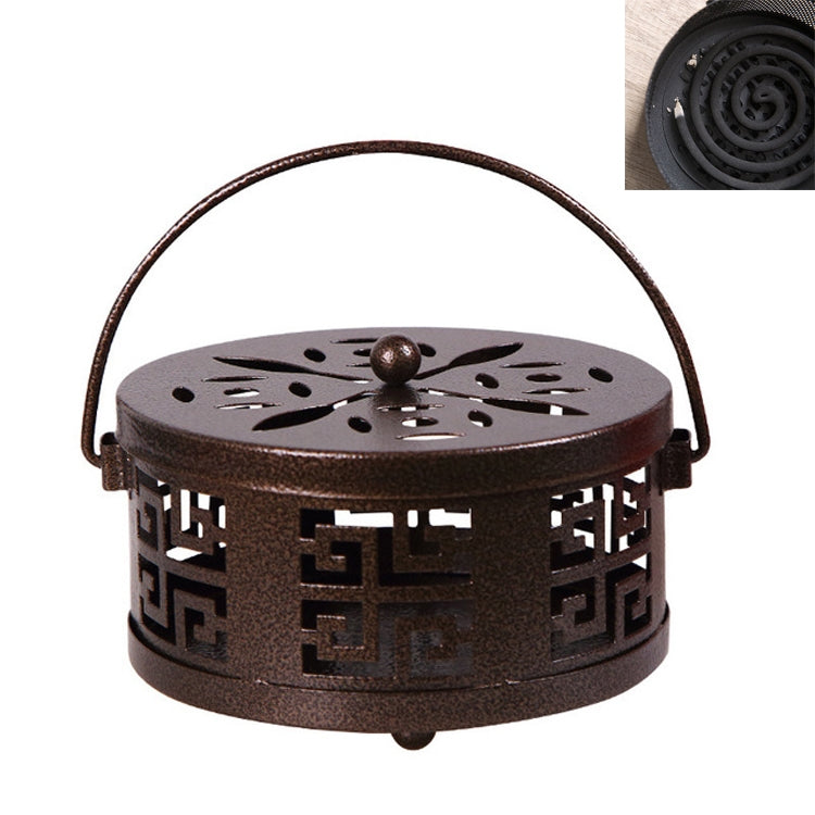 Creative Classical Fireproof Household Mosquito-Resistance Incense Tray Mosquito-repellent Incense Holder with Cover(Bronze) - Mosquito Coil Tray by PMC Jewellery | Online Shopping South Africa | PMC Jewellery | Buy Now Pay Later Mobicred