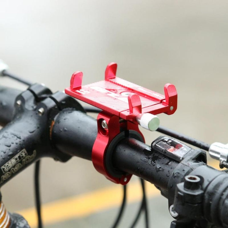 G-81 Bicycle Aluminum Alloy Mobile Phone Navigation Bracket Riding Equipment(Red) - Holders by PMC Jewellery | Online Shopping South Africa | PMC Jewellery | Buy Now Pay Later Mobicred