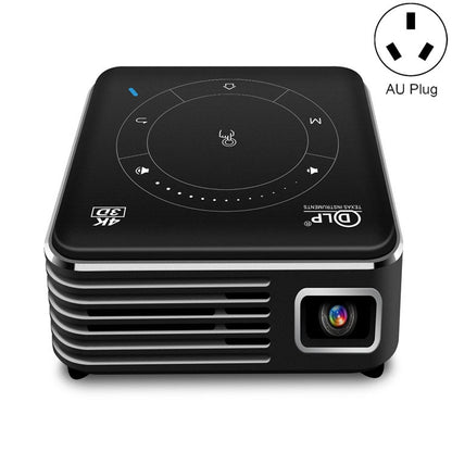 P11 4K HD DLP Mini 3D Projector 4G + 32G Smart Micro Convenient Projector, Style:AU Plug(Black) - Mini Projector by PMC Jewellery | Online Shopping South Africa | PMC Jewellery | Buy Now Pay Later Mobicred