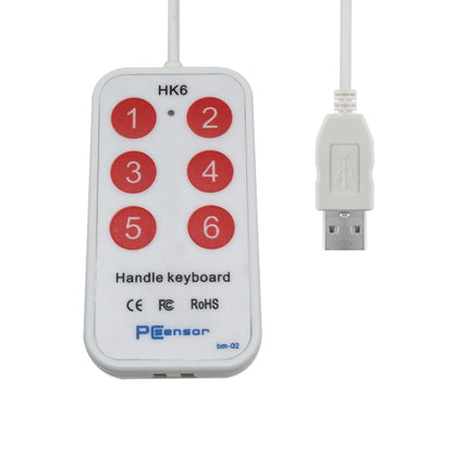 HK-6 6 Keys Custom PS Shortcut Keys Medical Ultrasound Acquisition USB Keypad, Cable Length: 2m - Wired Keyboard by PMC Jewellery | Online Shopping South Africa | PMC Jewellery | Buy Now Pay Later Mobicred