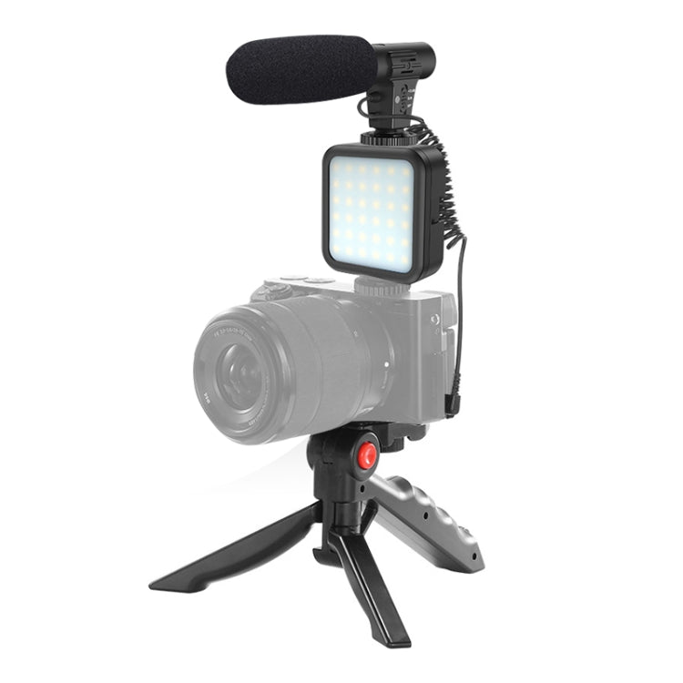 KIT-01LM 3 in 1 Video Shooting LED Light Portable Tripod Live Microphone, Specification:USB Charging Model - Selfie Sticks by PMC Jewellery | Online Shopping South Africa | PMC Jewellery | Buy Now Pay Later Mobicred