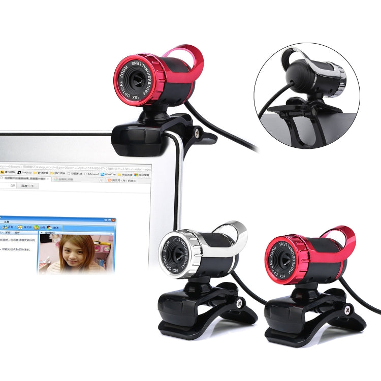 HXSJ A859 480P Computer Network Course Camera Video USB Camera Built-in Sound-absorbing Microphone(No Camera Function Silver) - HD Camera by HXSJ | Online Shopping South Africa | PMC Jewellery | Buy Now Pay Later Mobicred