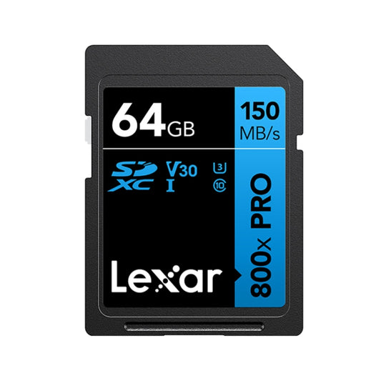 Lexar SD-800X Pro High Speed SD Card SLR Camera Memory Card, Capacity: 64GB - SD Card by Lexar | Online Shopping South Africa | PMC Jewellery | Buy Now Pay Later Mobicred