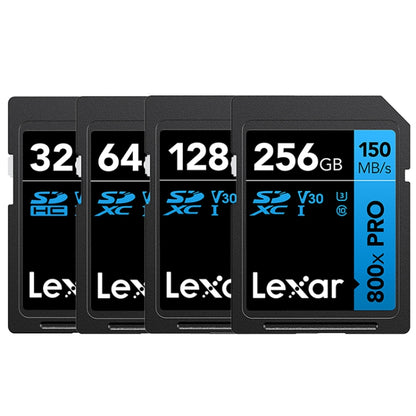 Lexar SD-800X Pro High Speed SD Card SLR Camera Memory Card, Capacity: 128GB - SD Card by Lexar | Online Shopping South Africa | PMC Jewellery | Buy Now Pay Later Mobicred