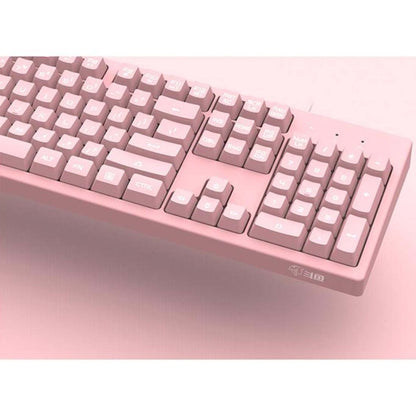 Ajazz DKS100 104 Keys Office Luminous Game Tea Axis Mechanical Keyboard, Cable Length: 1.5m(Cherry Blossom Powder) - Wired Keyboard by Ajazz | Online Shopping South Africa | PMC Jewellery | Buy Now Pay Later Mobicred