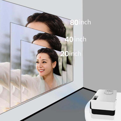 S261/J16 Home Mini HD 1080P Portable LED Projector, Support TF Card / AV / U Disk, Plug Specification:EU Plug(Pink White) - Mini Projector by PMC Jewellery | Online Shopping South Africa | PMC Jewellery | Buy Now Pay Later Mobicred