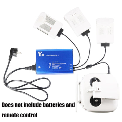For DJI Phantom 4 Pro Advanced+ Charger  4 in 1 Hub Intelligent Battery Controller Charger, Plug Type:UK Plug -  by PMC Jewellery | Online Shopping South Africa | PMC Jewellery | Buy Now Pay Later Mobicred
