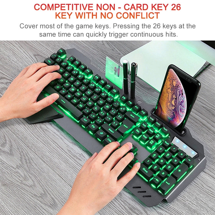 618 Internet Cafe Game Manipulator Keyboard and Mouse Set, Cable Length: 1.6m(Black) - Wired Keyboard by PMC Jewellery | Online Shopping South Africa | PMC Jewellery | Buy Now Pay Later Mobicred