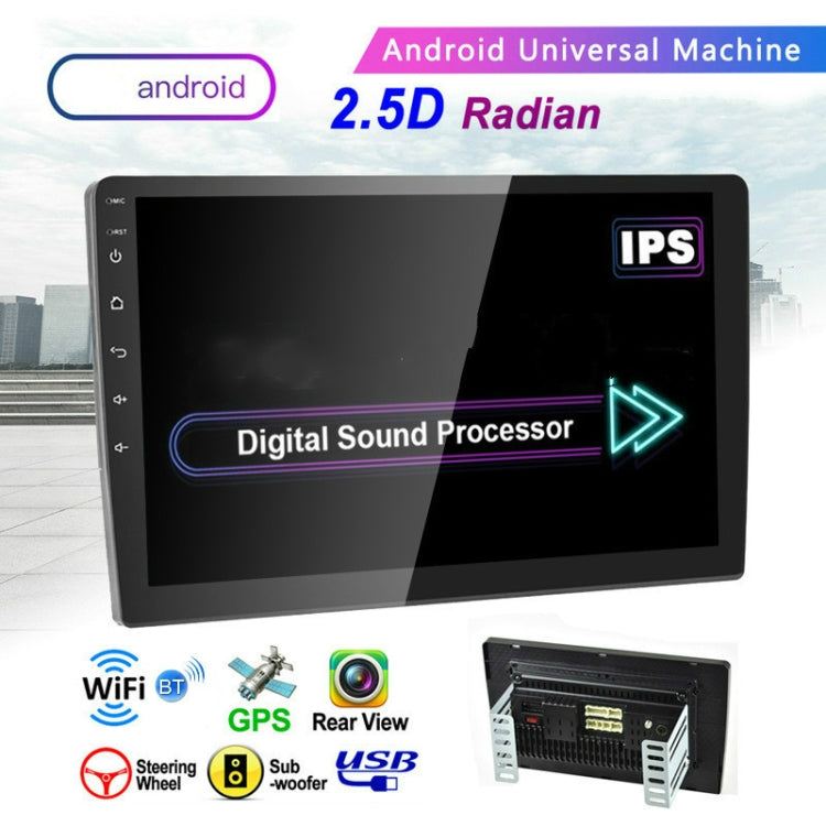 Universal Machine Android Smart Navigation Car Navigation DVD Reversing Video Integrated Machine, Size:10inch 2+16G, Specification:Standard+4 Lights Camera - free shipping - PMC TechLife - Order now!