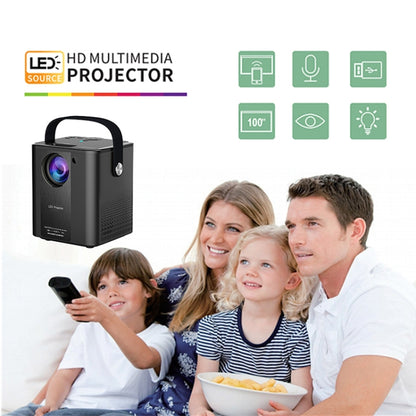 C500 Portable Mini LED Home HD Projector, Style:Android Version(Black) - Mini Projector by PMC Jewellery | Online Shopping South Africa | PMC Jewellery | Buy Now Pay Later Mobicred