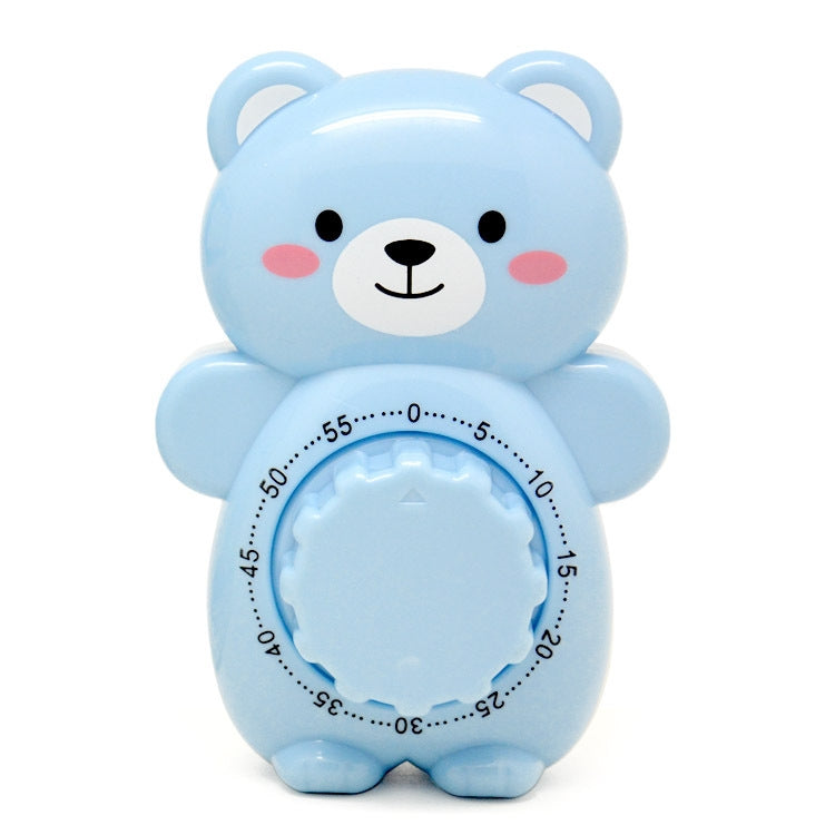 Cartoon Bear Timer Kitchen Gadget Mechanical Timer(Blue) - Digital Countdown by PMC TechLife | Online Shopping South Africa | PMC TechLife | Buy Now Pay Later Mobicred