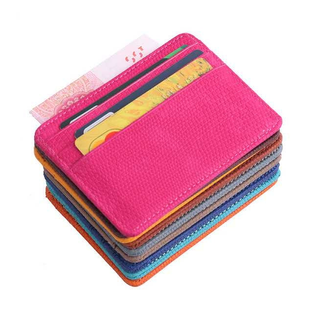 Lizard Pattern PU Leather Bank Card Set Card Package(Orange) - Card & Passport Bags by PMC TechLife | Online Shopping South Africa | PMC TechLife | Buy Now Pay Later Mobicred