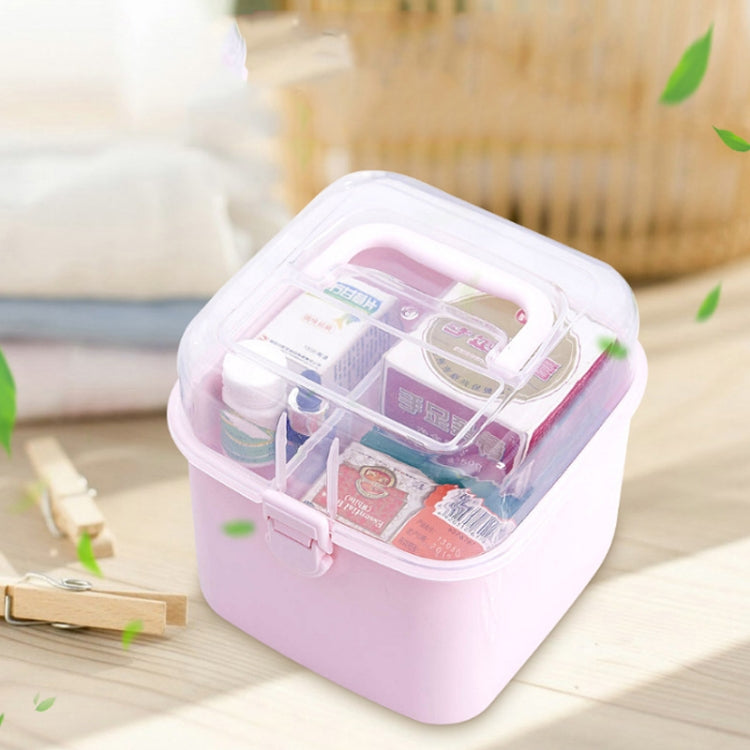 Multifunctional Transparent Plastic Cosmetic Storage Box Household Supplies Storage Pill Box(Gray) - free shipping - PMc TechLife - Order now!