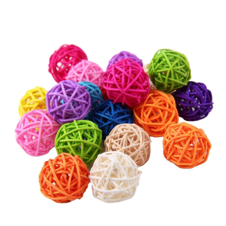 10 PCS Artificial Straw Ball For Birthday Party Wedding Christmas Home Decor(White) - Ornaments by PMC Jewellery | Online Shopping South Africa | PMC Jewellery