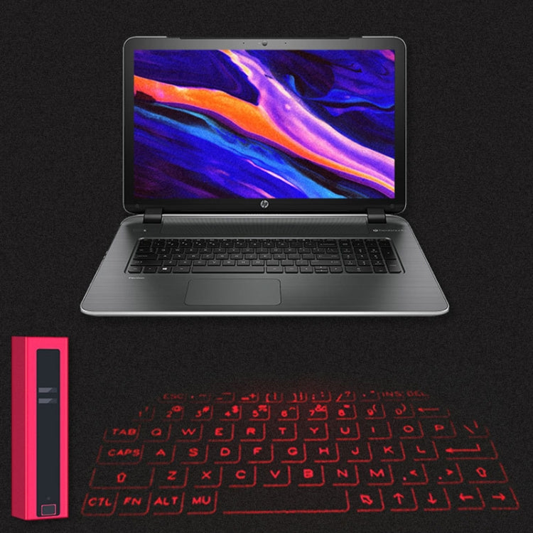 F2 Portable Lipstick Laser Virtual Laser Projection Mouse And Keyboard(Red) - Laser Keyboard by PMC Jewellery | Online Shopping South Africa | PMC Jewellery | Buy Now Pay Later Mobicred