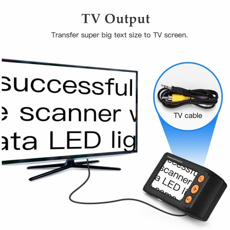 3.5 Inch 2X-25X High-Definition Handheld  Magnifying Glass Electronic Vision Aid(White) - Hand Held Style by PMC TechLife | Online Shopping South Africa | PMC TechLife | Buy Now Pay Later Mobicred