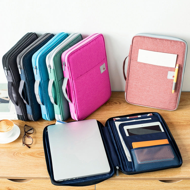 Multi-functional A4 Document Bags Portable Waterproof Oxford Cloth Storage Bag for Notebooks���Size: 33cm*24*3.5cm(Dark Gray) - Other by PMC TechLife | Online Shopping South Africa | PMC TechLife | Buy Now Pay Later Mobicred