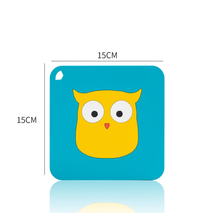 Anti-scald and Heat-resistant Placemats Home Waterproof and Oil-proof Table Mats Silicone Coasters, Size:Large, Style:Owl - Insulation by PMC Jewellery | Online Shopping South Africa | PMC Jewellery | Buy Now Pay Later Mobicred