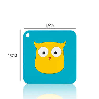 Anti-scald and Heat-resistant Placemats Home Waterproof and Oil-proof Table Mats Silicone Coasters, Size:Large, Style:Owl - Insulation by PMC Jewellery | Online Shopping South Africa | PMC Jewellery | Buy Now Pay Later Mobicred