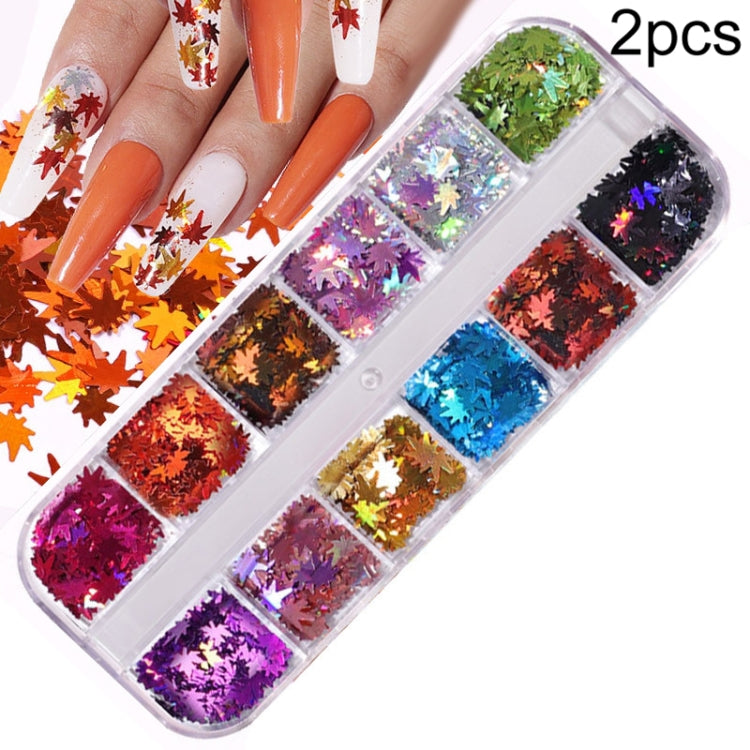 2 PCS Nail Art Butterfly Laser Symphony Sequins, Specification:15 - Nail Stickers by PMC Jewellery | Online Shopping South Africa | PMC Jewellery | Buy Now Pay Later Mobicred