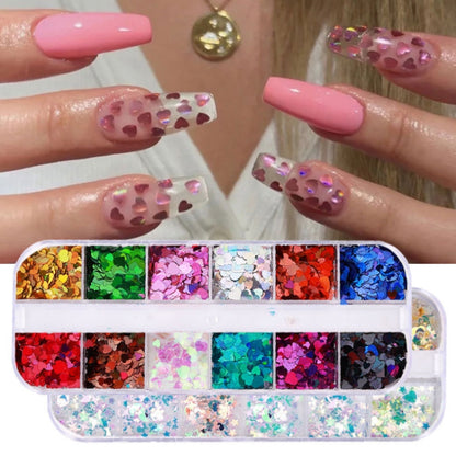 2 PCS Nail Art Butterfly Laser Symphony Sequins, Specification:15 - Nail Stickers by PMC Jewellery | Online Shopping South Africa | PMC Jewellery | Buy Now Pay Later Mobicred