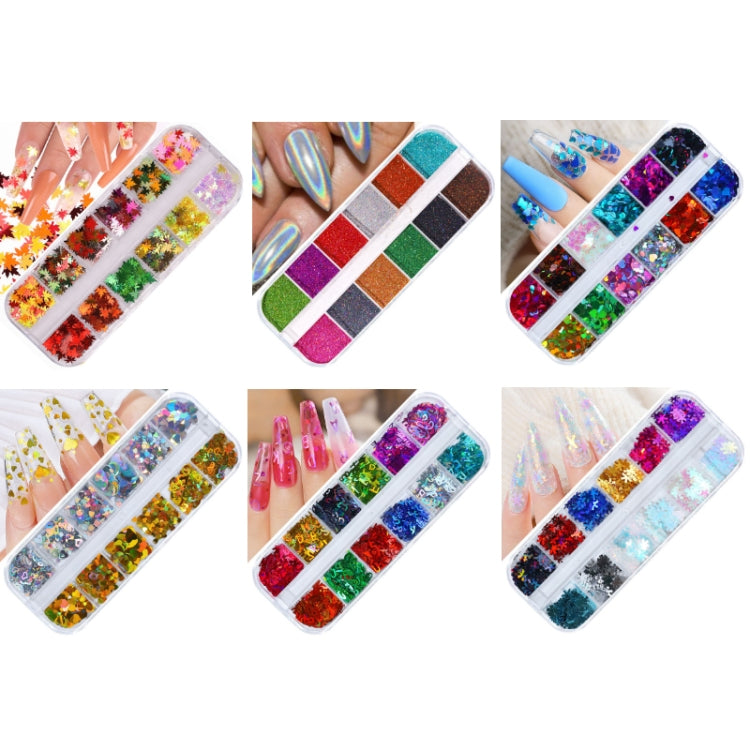 2 PCS Nail Art Butterfly Laser Symphony Sequins, Specification:16 - Nail Stickers by PMC Jewellery | Online Shopping South Africa | PMC Jewellery | Buy Now Pay Later Mobicred