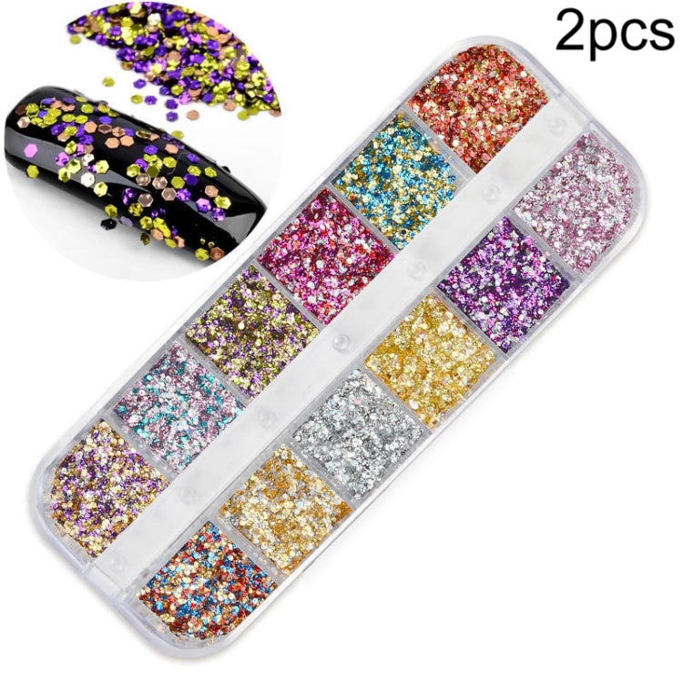 2 PCS Nail Art Butterfly Laser Symphony Sequins, Specification:29 - Nail Stickers by PMC Jewellery | Online Shopping South Africa | PMC Jewellery | Buy Now Pay Later Mobicred