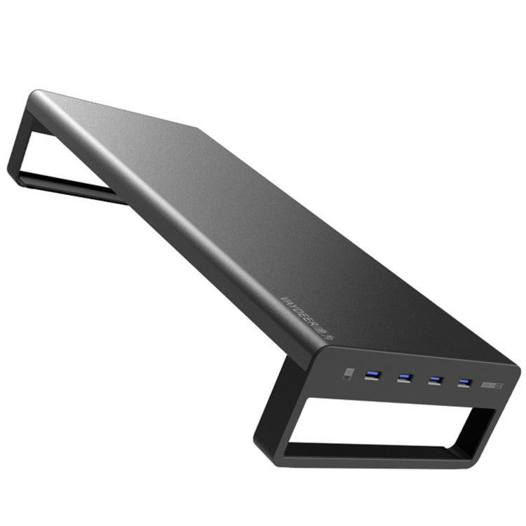 Vaydeer Metal Display Increase Rack Multifunctional Usb Wireless Laptop Screen Stand, Style:L-Top Configuration-Black(2xSplitter+8xUSB3.0) - Laptop Stand by Vaydeer | Online Shopping South Africa | PMC Jewellery | Buy Now Pay Later Mobicred