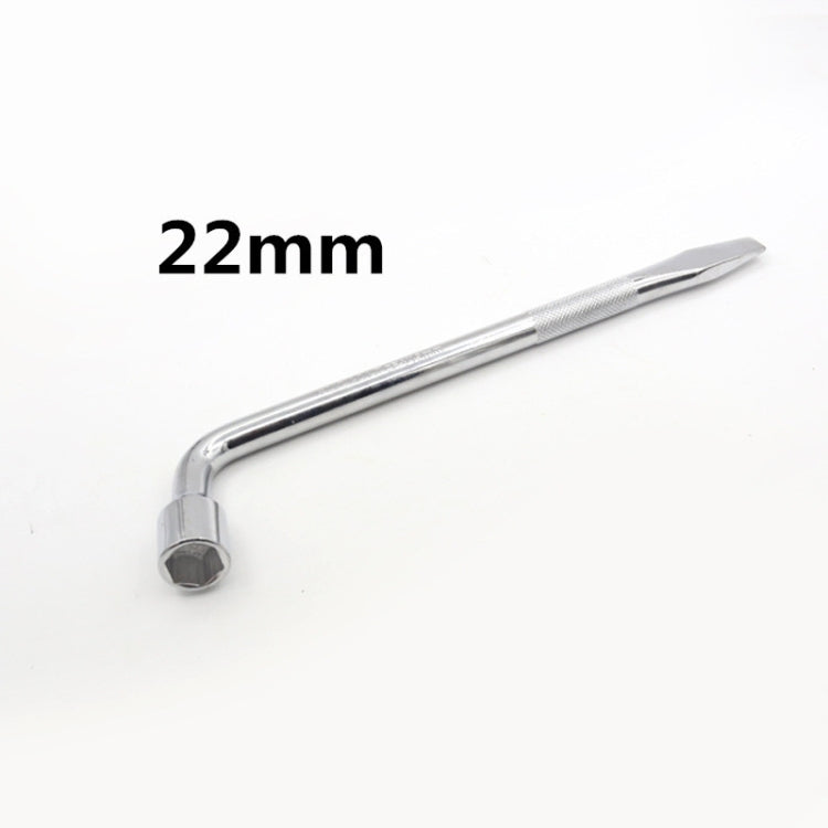L-Type Car Tire Removal Tool Tire Wrench Socket Wrench, Specification: 22mm - Hand Tool Sets by PMC TechLife | Online Shopping South Africa | PMC TechLife | Buy Now Pay Later Mobicred
