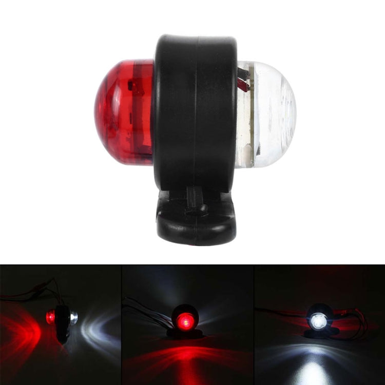 2 PCS X9 12-24V Mini Double-Sided Red And White Truck Side Lights Modified Special Side Lights - Clearance Lights by PMC TechLife | Online Shopping South Africa | PMC TechLife | Buy Now Pay Later Mobicred
