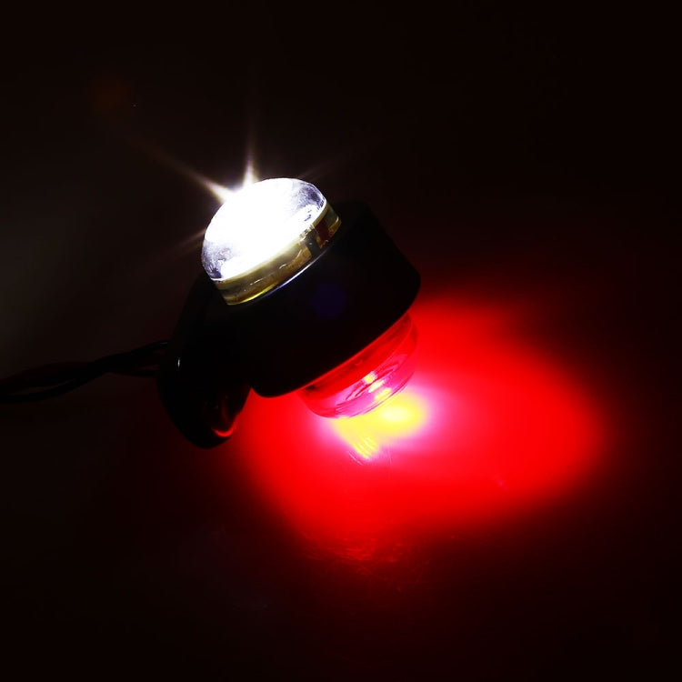 2 PCS X9 12-24V Mini Double-Sided Red And White Truck Side Lights Modified Special Side Lights - Clearance Lights by PMC TechLife | Online Shopping South Africa | PMC TechLife | Buy Now Pay Later Mobicred