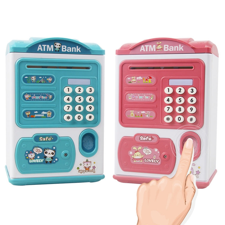 Simulation Password Fingerprint Sensor Unlocking Money Box Automatic Roll Money Safe ATM Piggy Bank(Blue) - Piggy Banks by PMc TechLife | Online Shopping South Africa | PMc TechLife | Buy Now Pay Later Mobicred