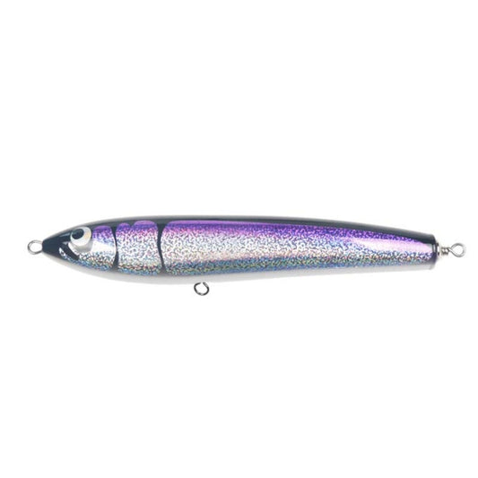 120g 22cm Floating Water Wooden Handmade Big Pencil  Deep Sea Boat Fishing Wave Lying Tuna Bait(Purple Laser) - Fishing Lures by PMC Jewellery | Online Shopping South Africa | PMC Jewellery | Buy Now Pay Later Mobicred