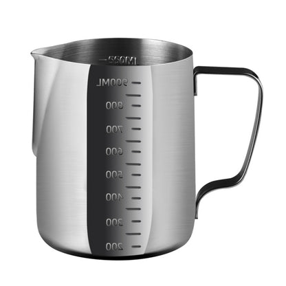 1000ml 304 Stainless Steel Pointed Mouth Etched Cup Graduated Measuring Cup Milk Foam Cup Coffee Pot - Coffee Tools by PMC Jewellery | Online Shopping South Africa | PMC Jewellery | Buy Now Pay Later Mobicred