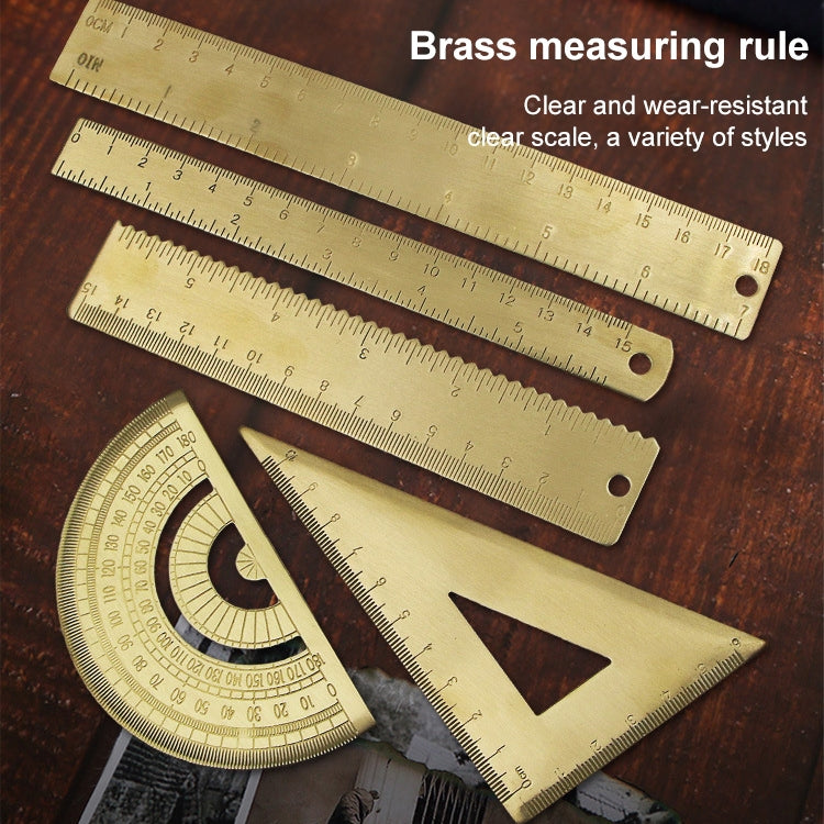 Brass Retro Drawing Ruler Measuring Tools, Model: 0-15cm Ruler - free shipping - PMC TechLife - Order now!