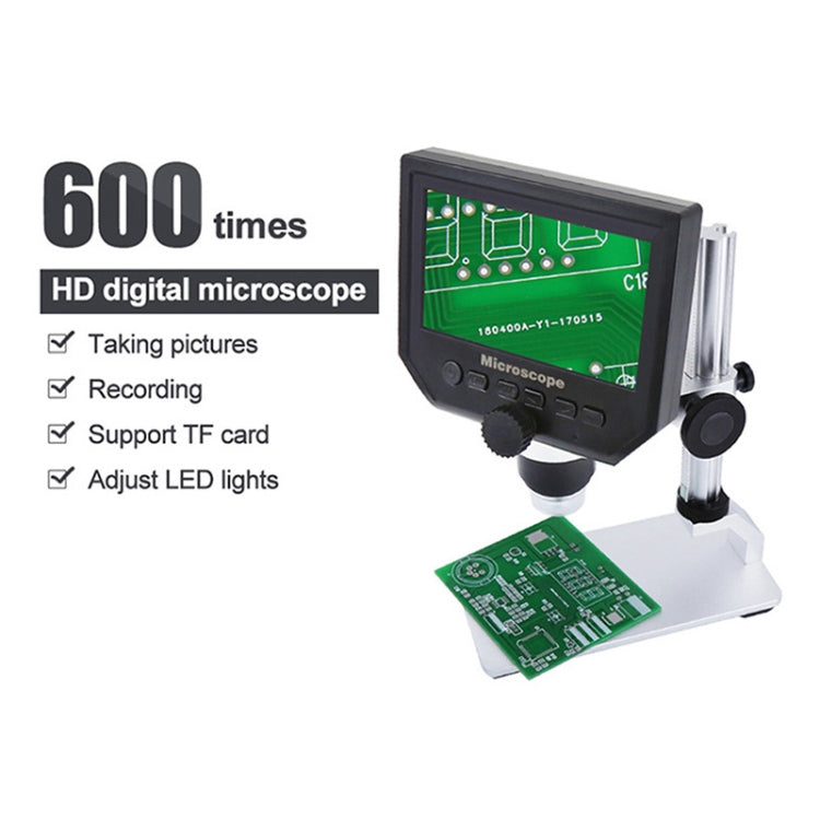 G600A HD Mobile Phone Repair Microscope 4.3 Inch Screen Digital Microscope Electron Microscope(US Plug) - free shipping - PMC Jewellery - Order now!