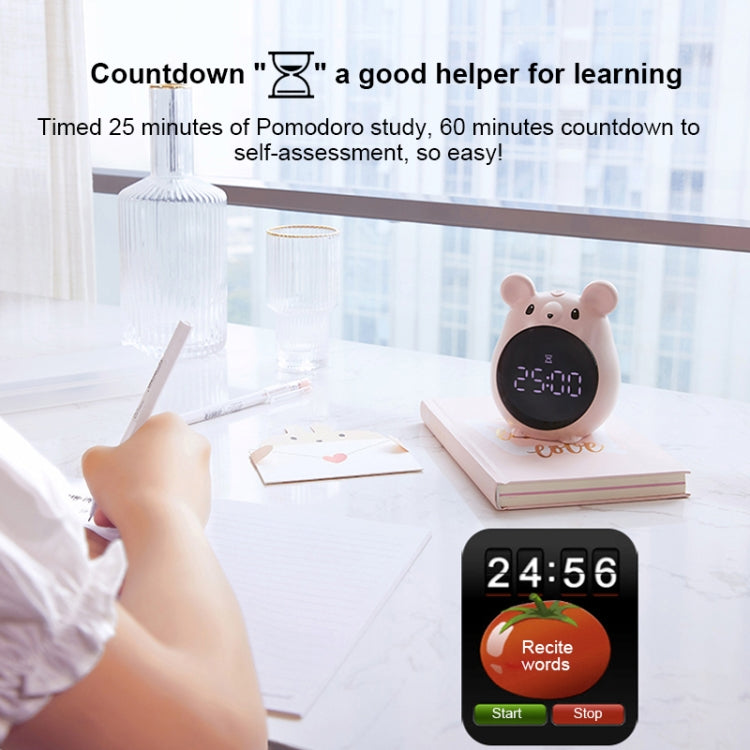 Elf Mouse Alarm Clock Countdown Learning Time Management Student And Child Cartoon Clock(Blue) - Alarm Clocks by PMc TechLife | Online Shopping South Africa | PMc TechLife | Buy Now Pay Later Mobicred