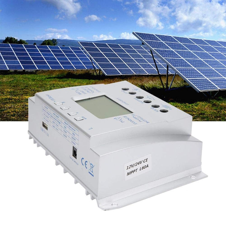 L60  12V/24V 60A Solar Controller Power Voltage Current LCD Display Solar Charge Controller - Others by PMC Jewellery | Online Shopping South Africa | PMC Jewellery | Buy Now Pay Later Mobicred