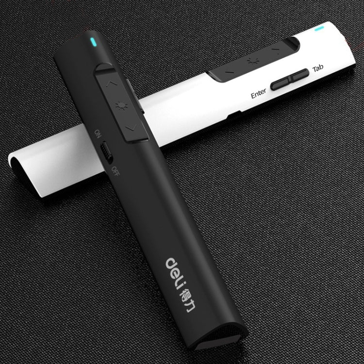 Deli 2.4G Flip Pen Business Presentation Remote Control Pen, Model: 2801G White (Green Light) - free shipping - PMC Jewellery - Order now!