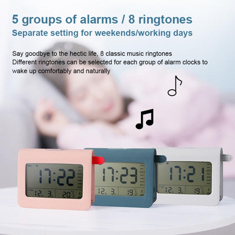 ZKLiLi Lazy Snooze Applet Alarm Clock Bedside Bluetooth Multifunctional Silent Digital Alarm Clock(Pink) - free shipping - PMc TechLife - Order now!