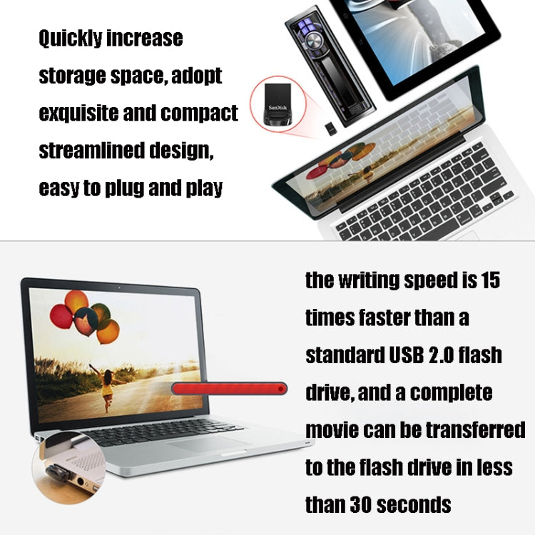 SanDisk CZ430 USB 3.1 Mini Computer Car U Disk, Capacity: 32GB - USB Flash Drives by SanDisk | Online Shopping South Africa | PMC Jewellery | Buy Now Pay Later Mobicred