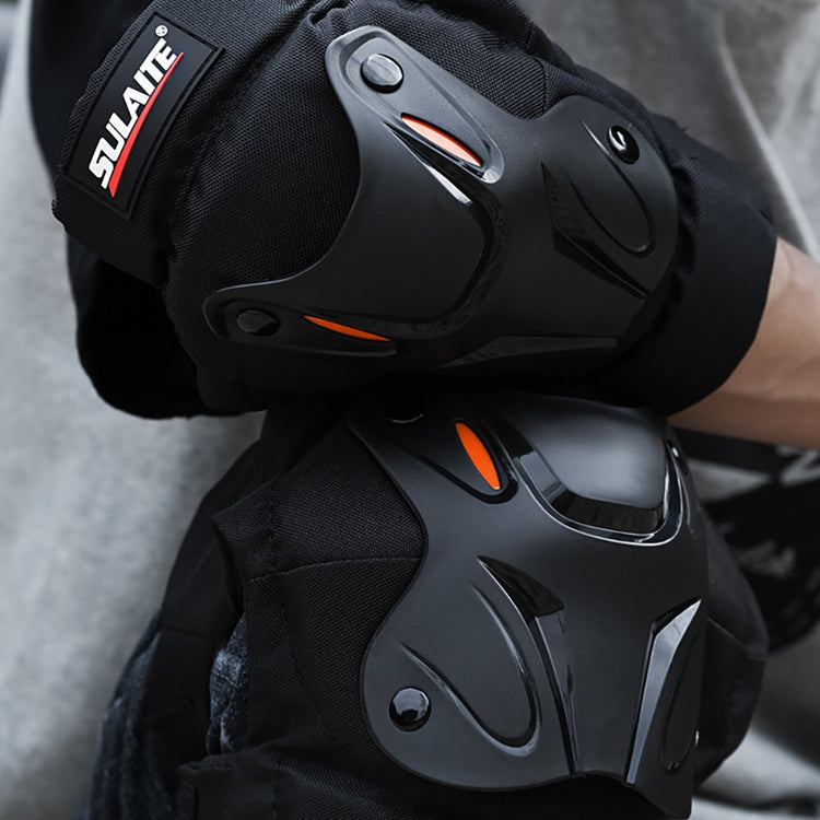 SULAITE Motorcycle Riding Equipment Protective Gear Off-Road Riding Anti-Fall Protector, Specification: Knee Pads+Elbow Pad - Protective Gear by SULAITE | Online Shopping South Africa | PMC Jewellery | Buy Now Pay Later Mobicred