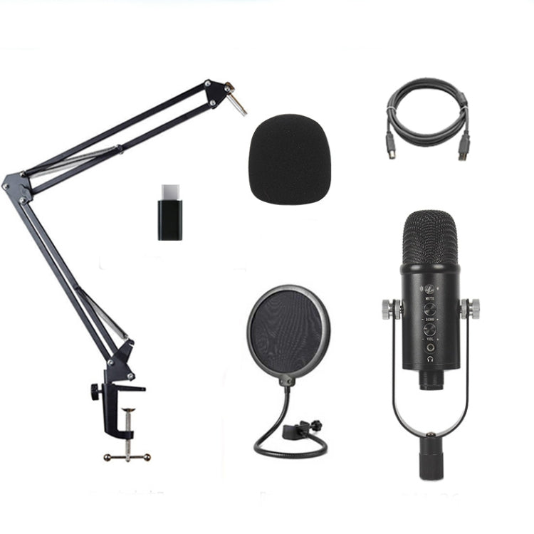 BM-86 USB Condenser Microphone Voice Recording Computer Microphone Live Broadcast Equipment Set, Specification: Cantilever Bracket Set - Microphone by PMC Jewellery | Online Shopping South Africa | PMC Jewellery | Buy Now Pay Later Mobicred