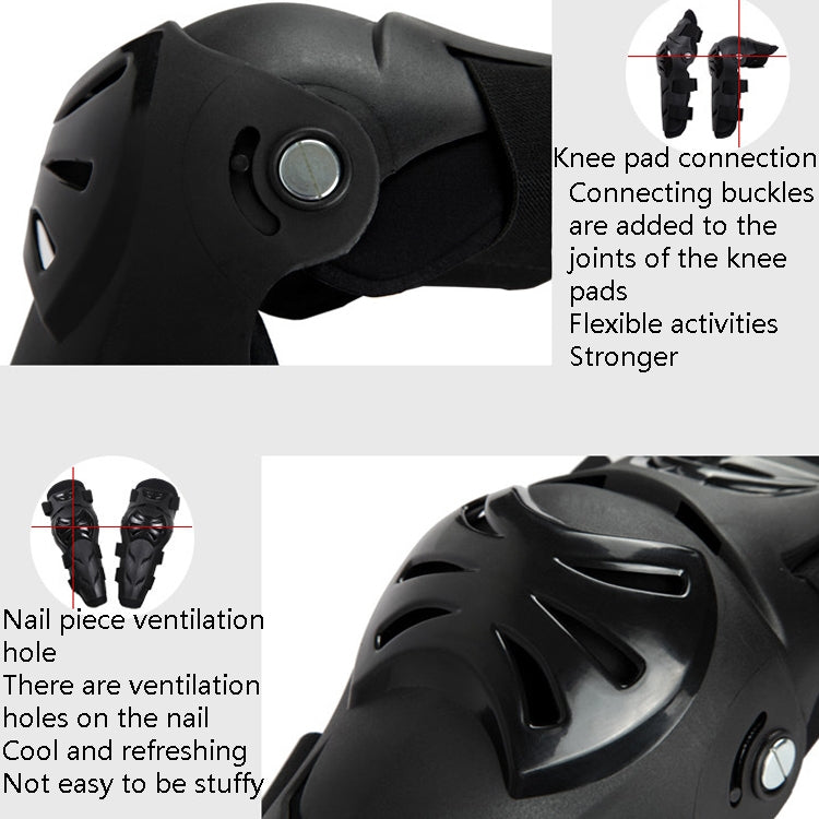 SULAITE Outdoor Sports Protective Gear Motocross Riding Motorsport Elbow Knee Pads, Specification: Free Size(Black) - Protective Gear by SULAITE | Online Shopping South Africa | PMC Jewellery | Buy Now Pay Later Mobicred