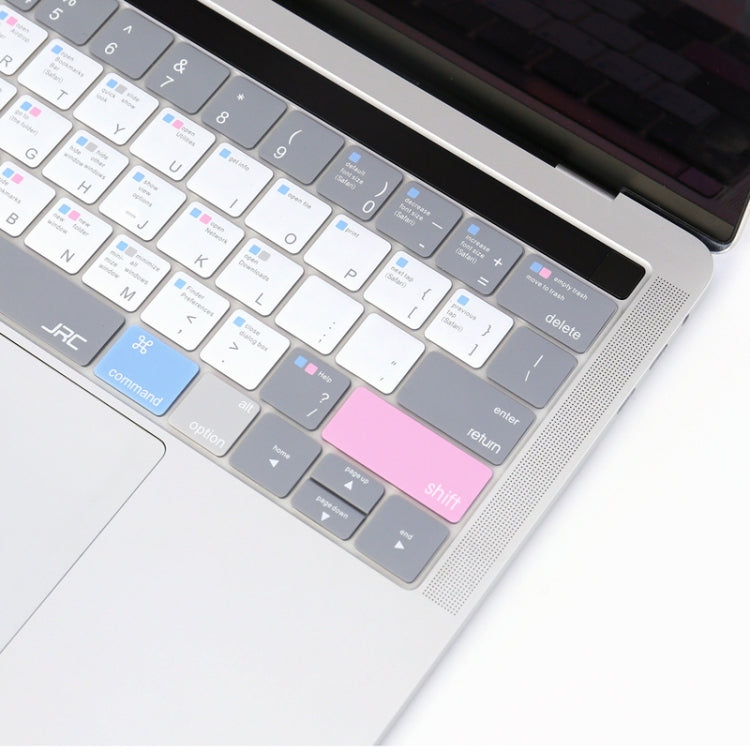 JRC English Version Colored Silicone Laptop Keyboard Protective Film For MacBook Retina 12 inch A1534(Soothing Color) - Keyboard Protector by JRC | Online Shopping South Africa | PMC Jewellery | Buy Now Pay Later Mobicred