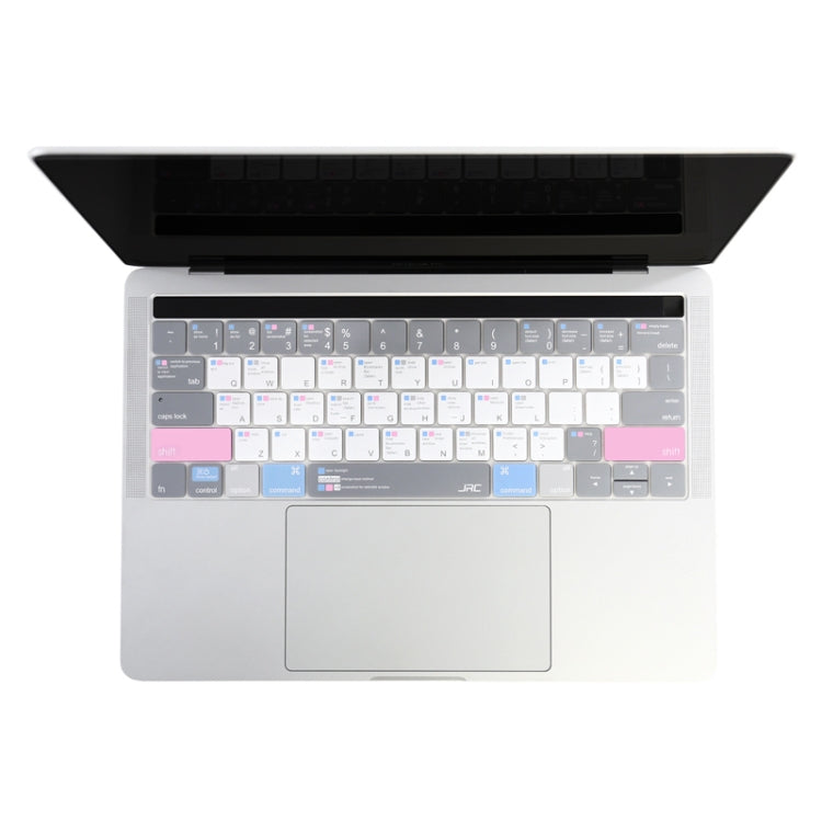 JRC English Version Colored Silicone Laptop Keyboard Protective Film For MacBook Pro 16 inch A2141 (with Touch Bar)(Soothing Color) - Keyboard Protector by JRC | Online Shopping South Africa | PMC Jewellery | Buy Now Pay Later Mobicred