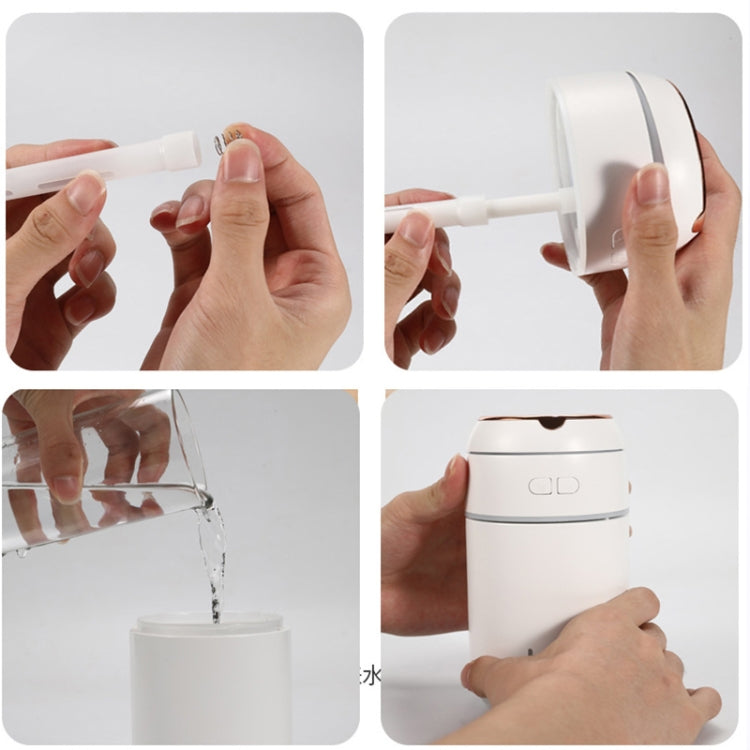 K005 Portable Hydrating LED Fill Light Makeup Mirror USB Mini Humidifier(Pink) - free shipping - PMC TechLife - Order now!