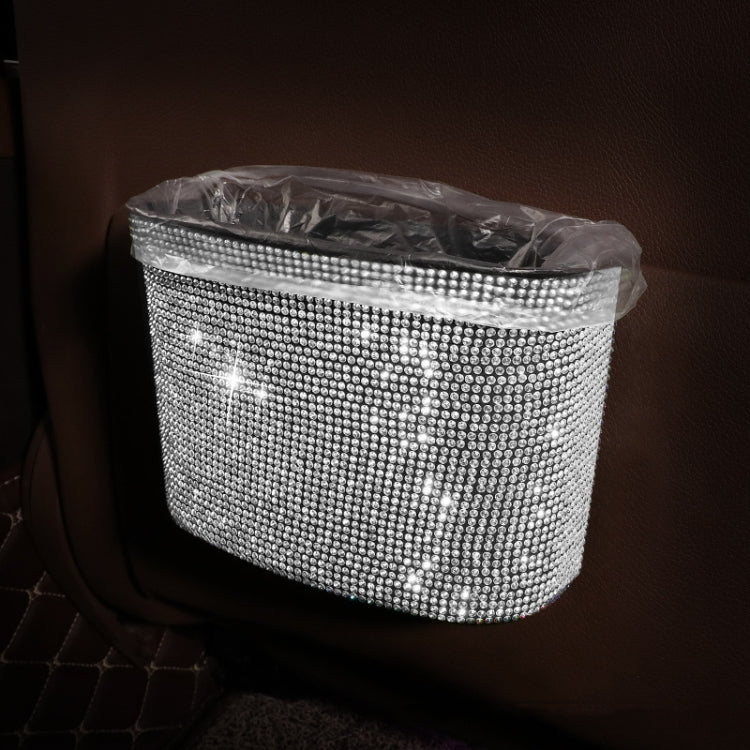 Car-Studded Trash Can Personality Car Hanging Trash Bag Multi-Function Car Storage Box(Colorful Diamonds) - Stowing Tidying by PMC TechLife | Online Shopping South Africa | PMC TechLife | Buy Now Pay Later Mobicred