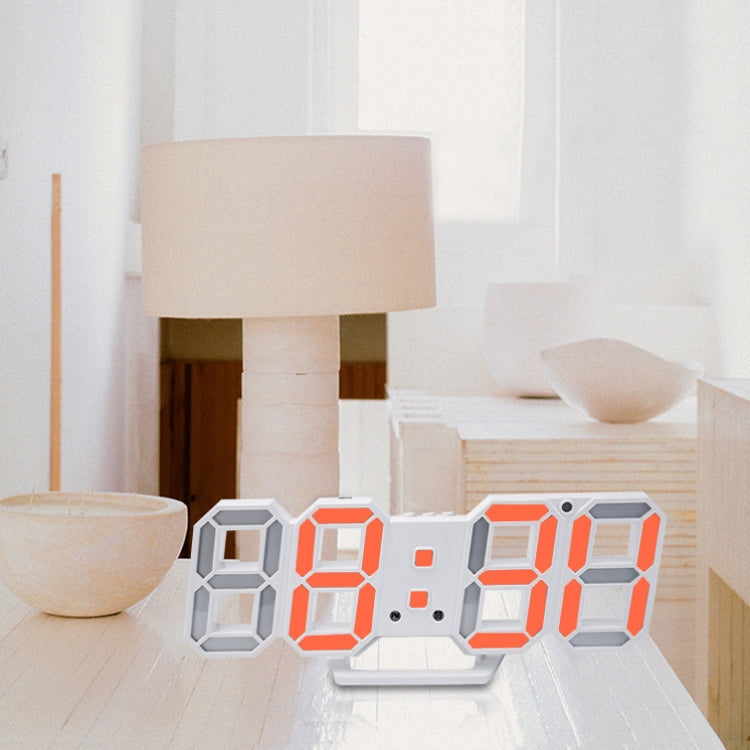 6609 3D Stereo LED Alarm Clock Living Room 3D Wall Clock, Colour: Green - Alarm Clocks by PMc TechLife | Online Shopping South Africa | PMc TechLife | Buy Now Pay Later Mobicred