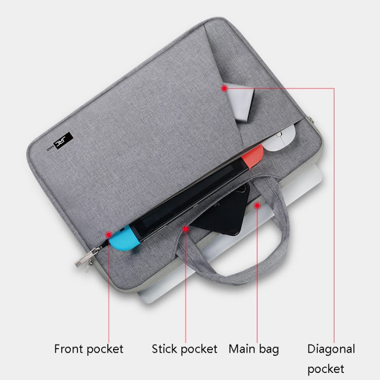 JRC MR30 Laptop Bag Waterproof Shock Absorbing Notebook Hand Inbound Bag, Size: 13 inch(Light Grey) - Other by JRC | Online Shopping South Africa | PMC Jewellery | Buy Now Pay Later Mobicred